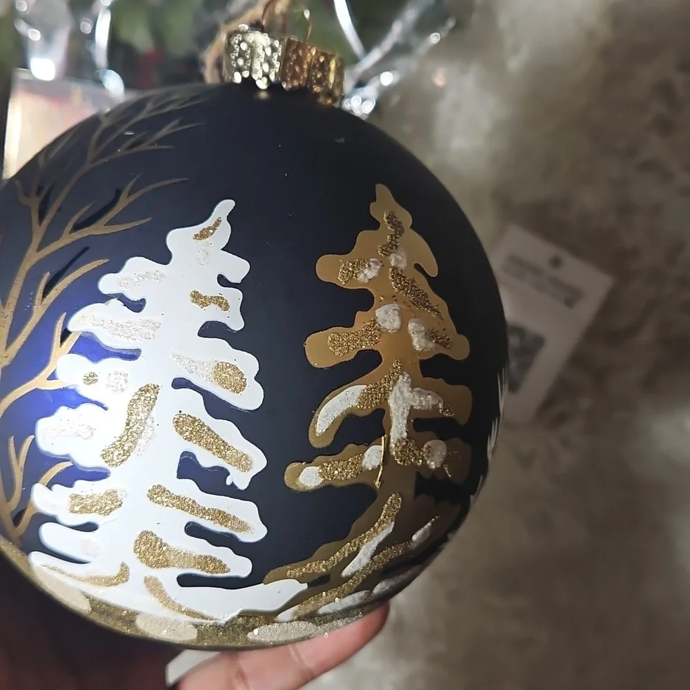 Hand Crafted Upcycled Christmas Tree Ornaments Gold